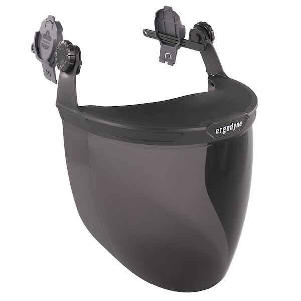 Ergodyne Smoke Lens Gray Hard Hat Face Shield for Cap-Style & Safety Helmet 8994 - main